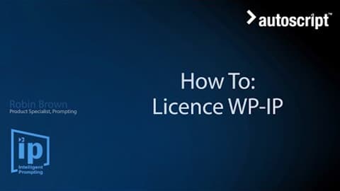 How to License WinPlus-IP