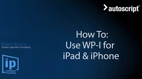 How to use WP-I for iPad and iPhone